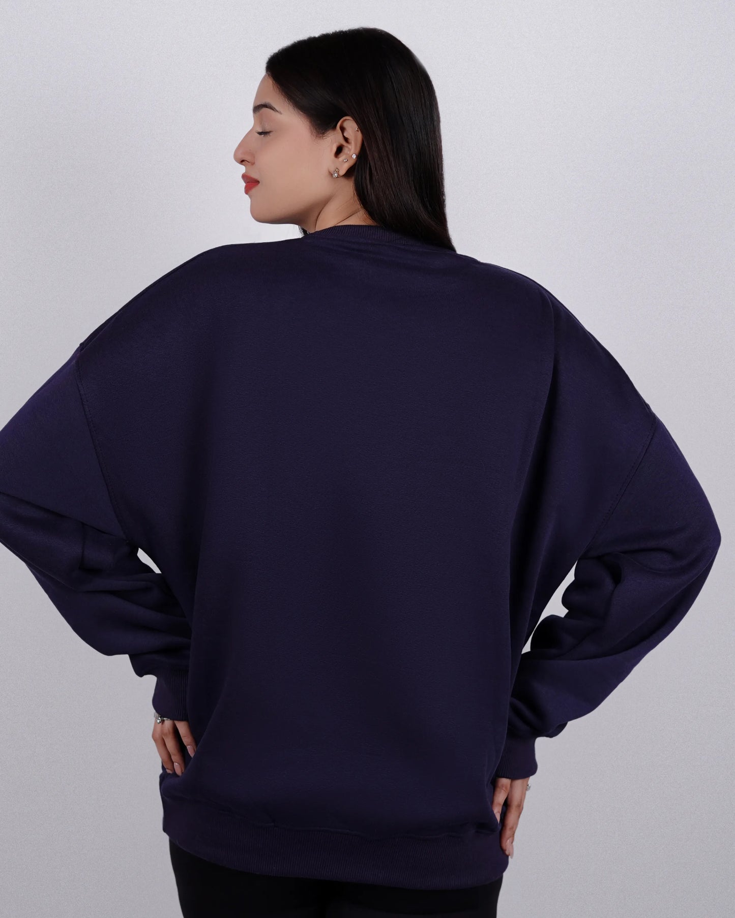 Premium Plain Sweatshirt Blue