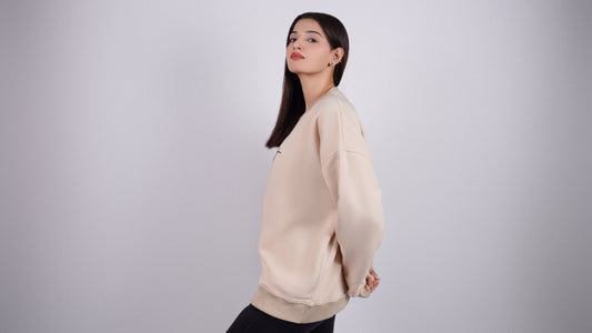 Premium Plain Sweatshirt Brown