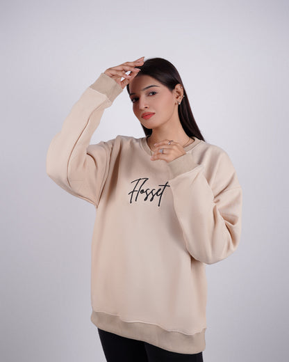 Premium Plain Sweatshirt Brown