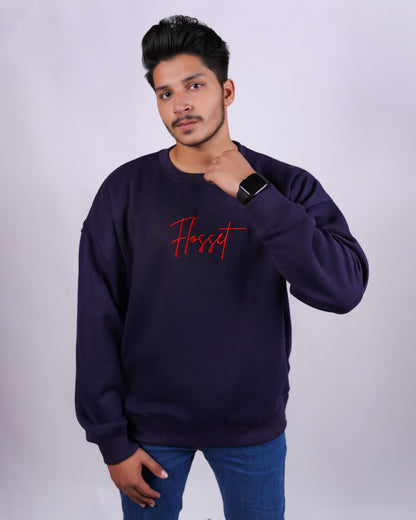 Premium Plain Sweatshirt Blue