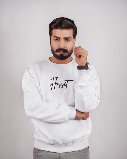 Premium Plain Sweatshirt White